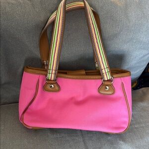 Tommy Hilfiger Pink and Brown Mini Bag